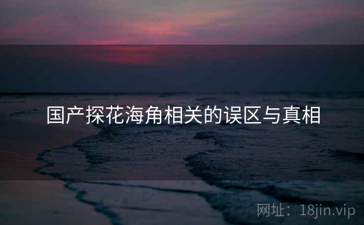 国产探花海角相关的误区与真相