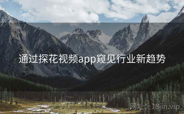 通过探花视频app窥见行业新趋势